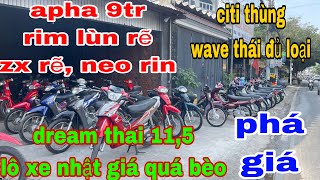 22/4 cả lô xe nhật giá rẽ tới trung, nhiều dòng xe đẹp neo rin , zx apha rin đủ loại, nhanh tay ạ