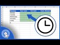 How to Insert and Format Time in Excel