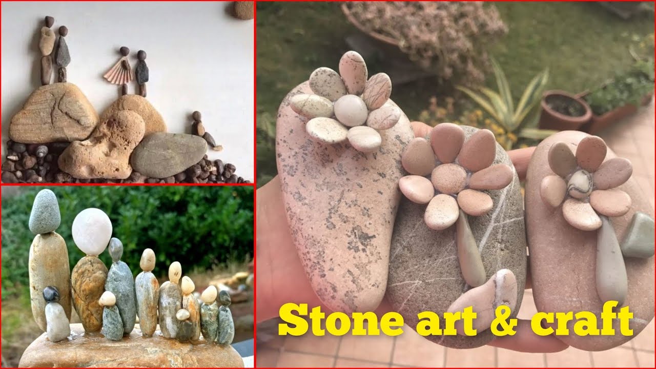 Aesthetic Pebbles Painting 🌿 Perfect Home Décor Idea/Easy Pebble Stone Art 🎨 Relaxing Painting Ideas