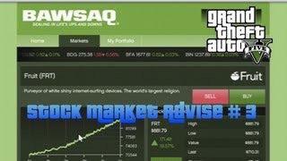 GTA 5 - Stock Market Tip/Advise # 3 When to buy Fruit (FRT) Stock (BAWSAQ)