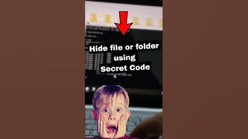 Hide files and folder with Secret Code 🤯 #ytshorts #ytshort #shorts #computer #tricks #tutorial