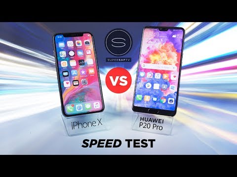 Huawei P20 Pro vs iPhone X SPEED Test