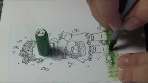 How to color ground with Copic - Part I Grass