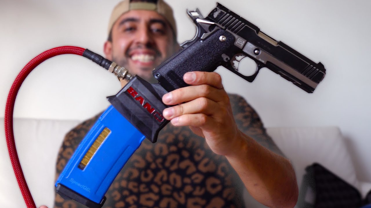 LANCEI UM PENTE ALONGADO DE M4 NA MINHA PISTOLA DA TOKYO MARUI - YouTube