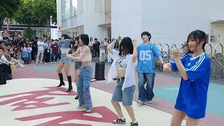 Street Artist Aon1. With Chinese Influencer Guest. Hongdae Busking. 240518.