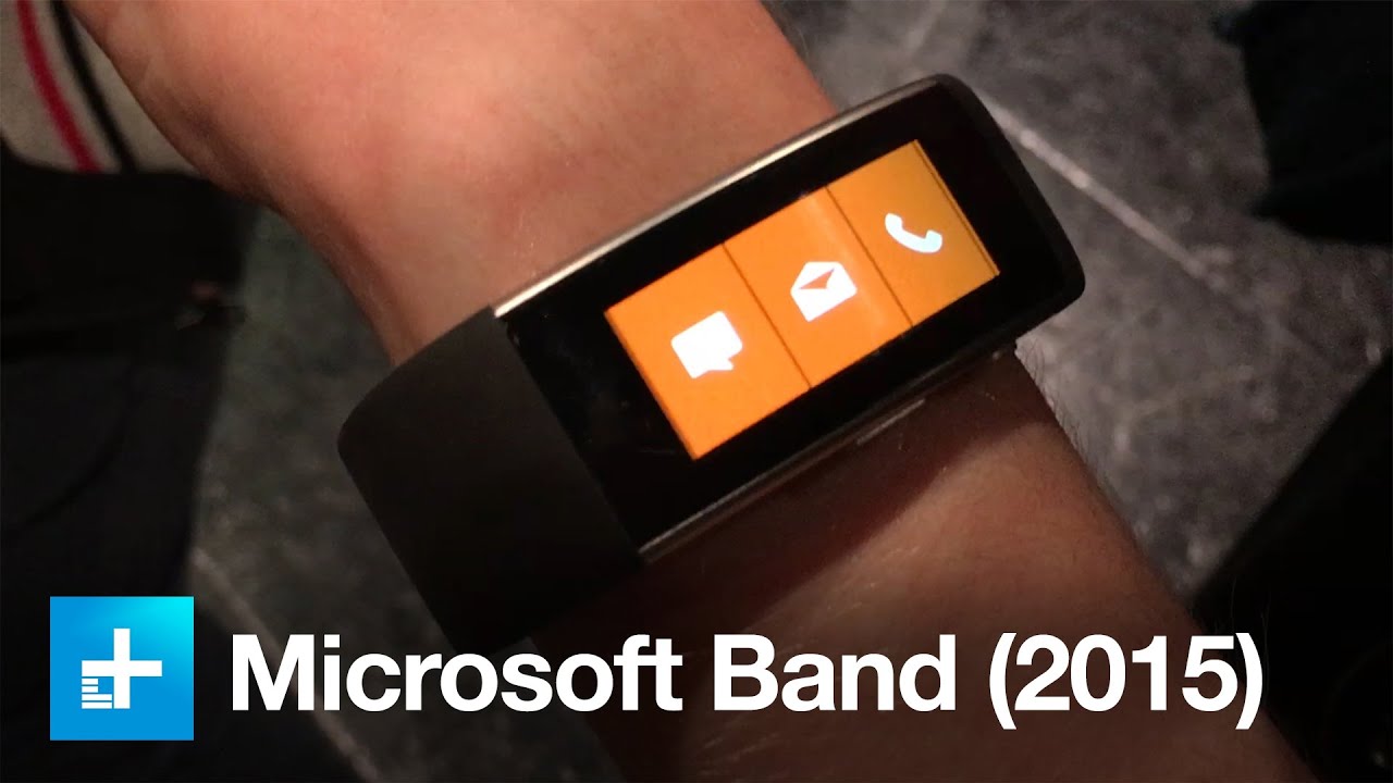 microsoft band 2015 fitness tracker hands on youtube