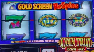 Triple Double Butterfly Sevens Gold Screen RE-SPINS