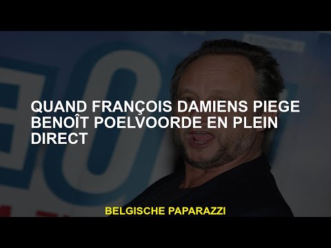Quand François Damiens piège Benoît Poelvoorde en plein direct