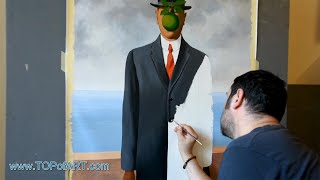 Download Lagu The Son of Man - Magritte | Art Reproduction Oil Painting MP3