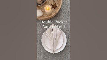 Upgrade your next dinner party #home #fold #organization #hack #napkinart