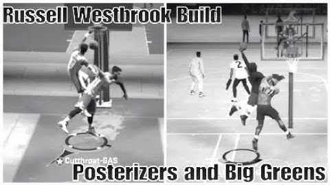 NBA 2K20 Russell Westbrook Build Nasty Posterizers and Big Greens Montage