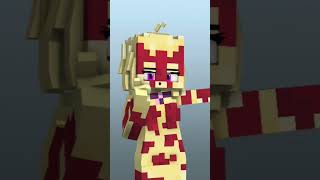 Minecraft Chaquetrix Heatblast Doodle Dance Animation #shorts #heatblast #chaquetrix #rell #reel