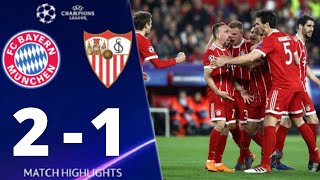 Bayern Munich vs Sevilla 2-1 UEFA Champions League 2018 All Goals And Highlights
