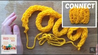 Finger Knitting How To Connect Strands