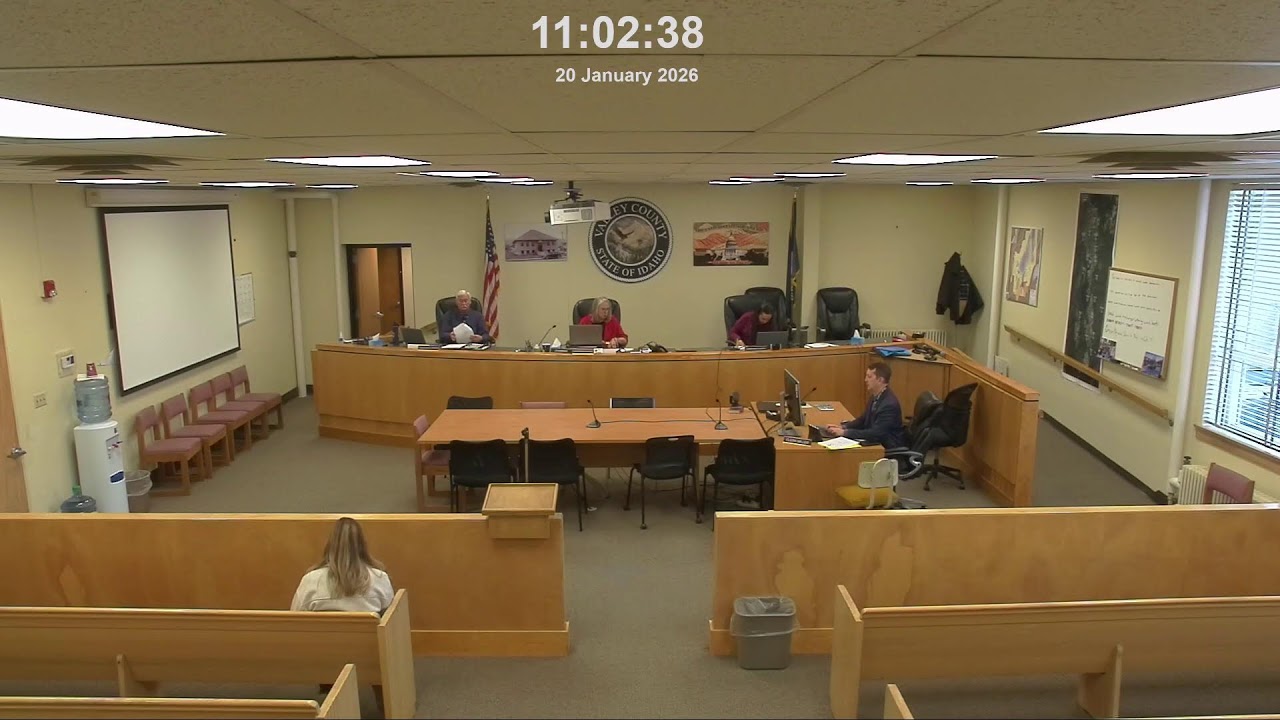 Valley County Board of County Commissioner Meeting January 20, 2026