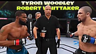 UFC 4 Tyron Woodley Vs Robert Whittaker - Shocking UFC MMA Welterweight Fight English Commentary