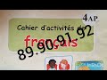 حل صفحة 89 90 91 92كراس النشاطات فرنسية رابعة ابتدائي Pages 89 90 91 92cahier D Activités França 