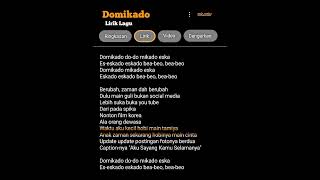 Lirik Lagu domikado