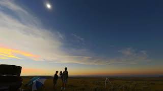 Time Lapse of Viewing the 2017 Solar Eclipse from the Deserts of Central Wyoming with LuAnn