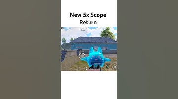New 5x Scope Return in #bgmi #pubg #new ##scope #shortvideo #shorts #ytshorts