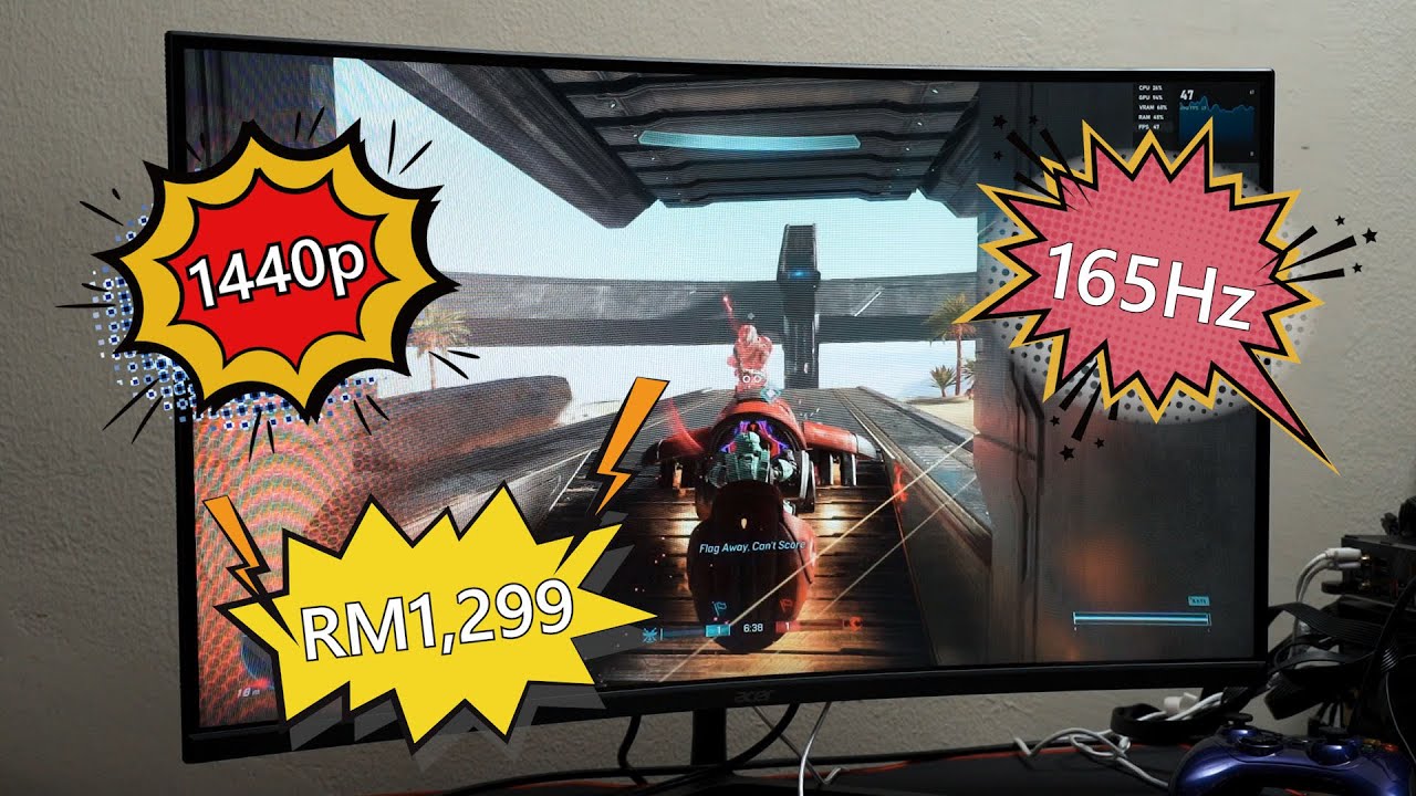1440p + 165Hz at a low price! Acer EI322QUR review! - YouTube | Monitore