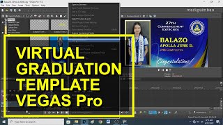 Vegas Pro Template for Virtual Graduation and Moving Up Ceremony with a Touch of Smudge Tool in GIMP