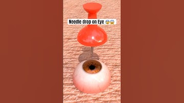 Needle Dropping on Eye 😨😱 #youtubeshorts #trending #animation #viralshorts