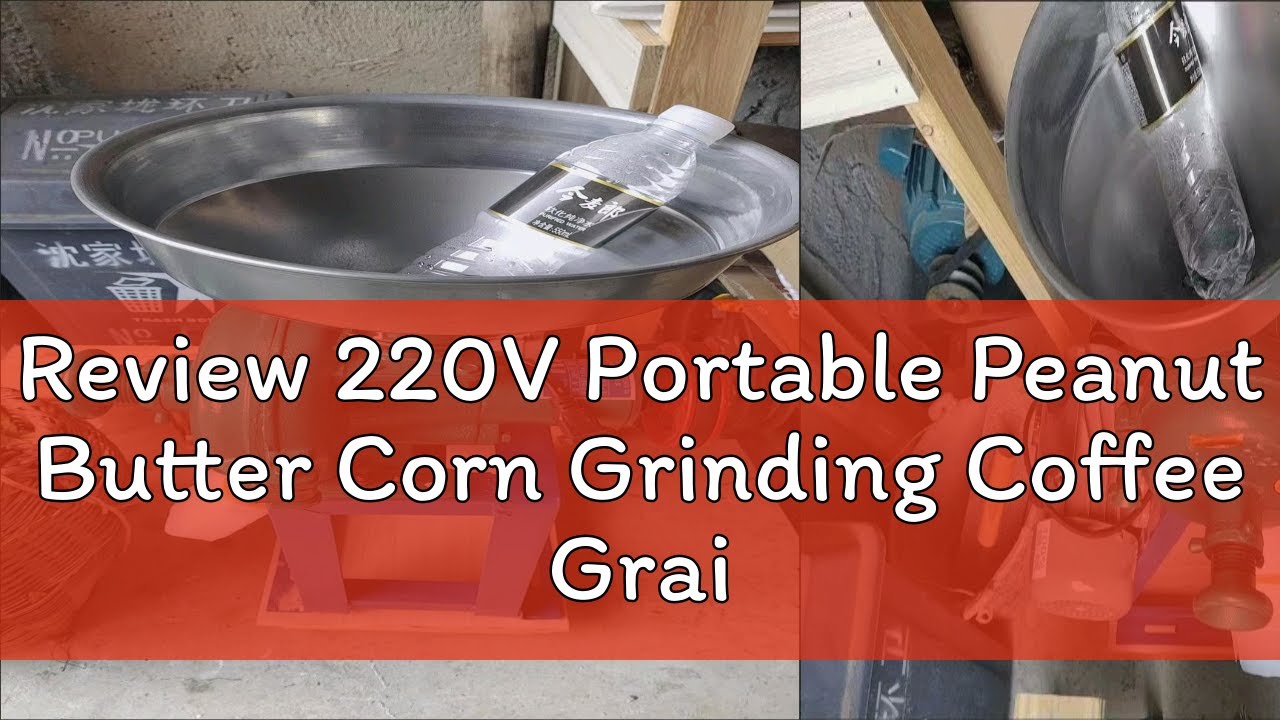 Review 220V Portable Peanut Butter Corn Grinding Coffee Grain Multifunctional Burr Grinder