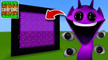 How to Make A Portal To The Durple Sprunki Dimension in Crafting and Building!