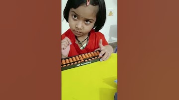 1class kid is doing speed maths calculations on Abacus #sip #abacus #balapur #shorts