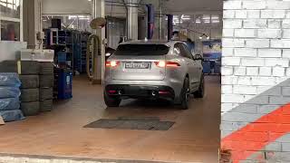 Jaguar F-pace S 3.0D sound exhaust без банок