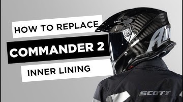 AIROH COMMANDER2 ADVENTURE HELMET INNER LINING ASSEMBLY AND DISASSEMBLY VIDEO TUTORIAL