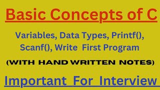 Variables in C (Lec- 4) #ctutorials #cprogramming