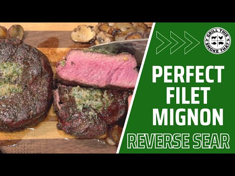How To Reverse Sear A Steak | PERFECT Filet Mignon | #grilling #grilled #steak #biggreenegg #griddle