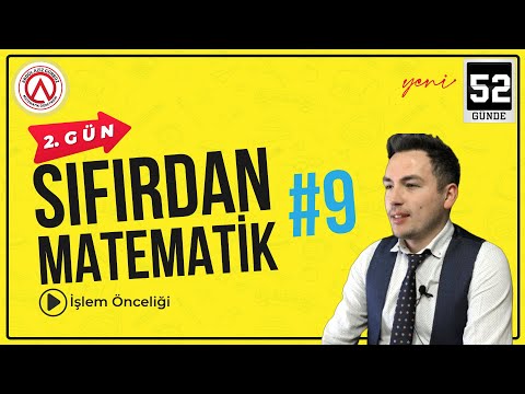 Sıfırdan Matematik - 9 | 2.gün | İşlem Önceliği | 52 Günde Matematik Kampı | Tyt Kpss Dgs Ales