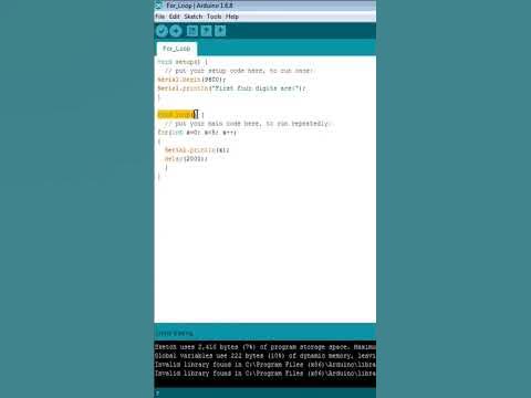 How to use For loop in Arduino - YouTube