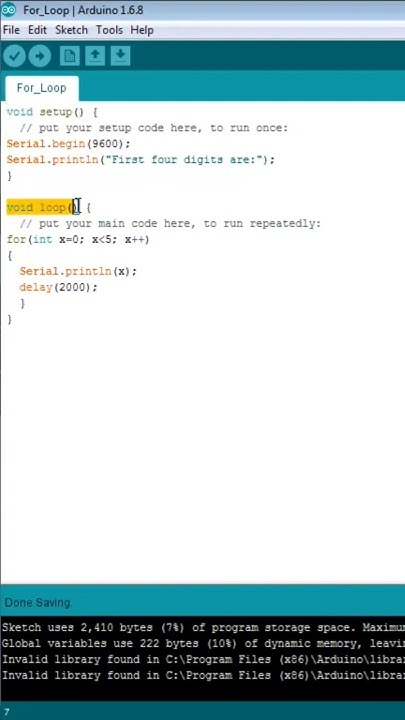 How to use For loop in Arduino - YouTube