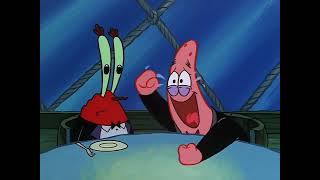 Patrick laughing at squidward meme template