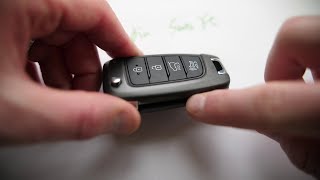 2019 Hyundai Santa Fe Keyless Entry Flip Key Fob Battery Replacement