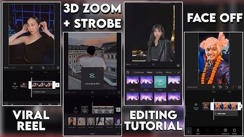 Face Off 3d Zoom With Strobe Effect || Capcut Editing || Instagram Reels Trending Editing Tutorial
