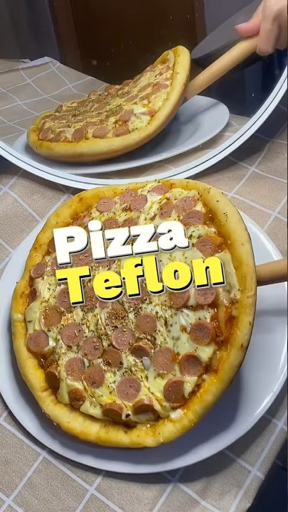 Parah bggtt!!! Pizza teflon terenak sih, ga perlu telur, mixer n oven. Lezat bgt🤤🍕 #pizzateflon