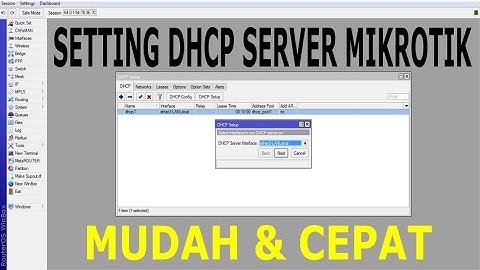 Setting DHCP Server Mikrotik