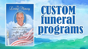 Custom Funeral Programs