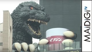 新宿・歌舞伎町のゴジラがイソジンでうがい？