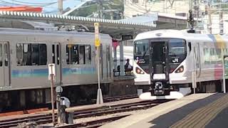 E257系M110編成 留置線移動