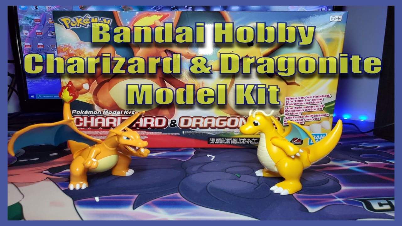 Pokemon Dragonite and Charizard Model Kit Bandai 