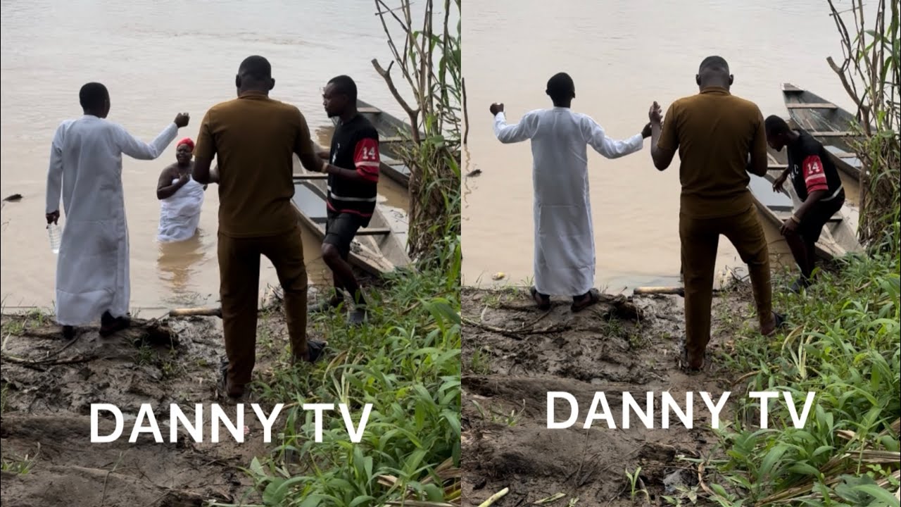 Young Prophet confronts a pregnant river goddess and frees a boy dedicated to her