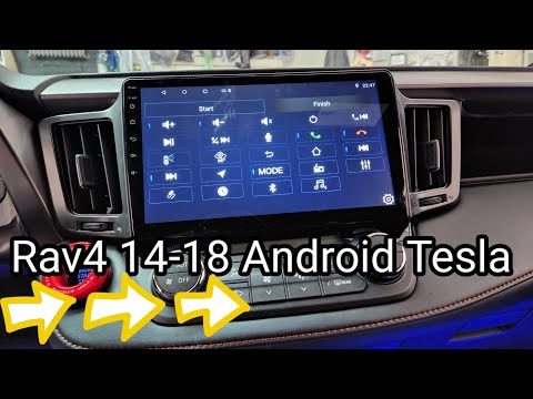 13 18 Toyota RAV4 Tesla Screen Radio Install GPS Camera