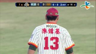 20131005 CPBL 猿VS.獅 1上 林志祥 Niceplay 補救成功 救駕有功!!