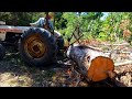 Making a tractor log skidding hook from junk